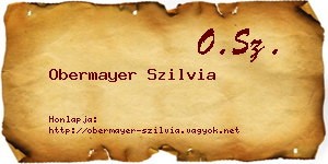 Obermayer Szilvia névjegykártya