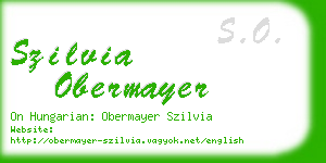 szilvia obermayer business card